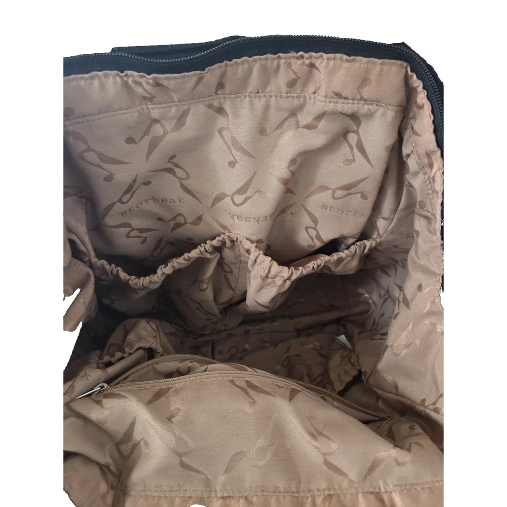 Storksak Bobby Diaper Bag Charcoal Quilted Excellent Condition